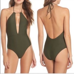 Ted Baker Pikaa One Piece Swimsuit Green